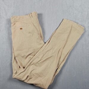 Vintage J. Crew Pants Mens 36x34 Tan Pinwale Corduroy Classic Slim Fit Chino Y2K